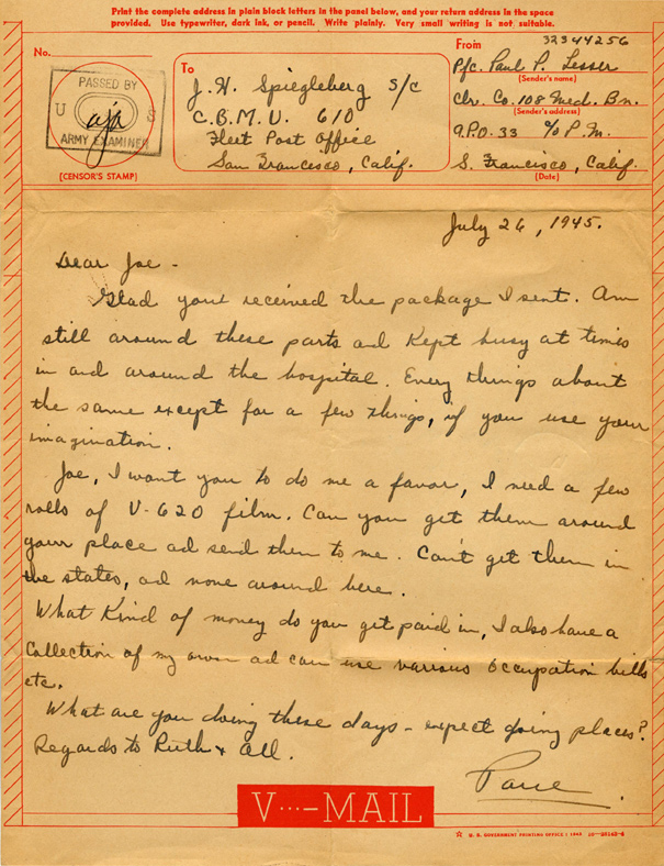 V-Mail_WWII_11 V-Mail_WWII_11