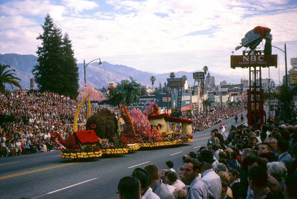 1962 Rose Parade with NBC CAMERAS Pasadena