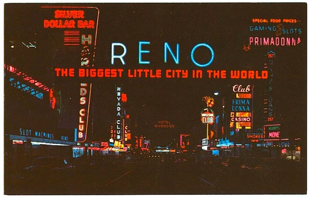 1960s RENO NEVADA vintage postcard